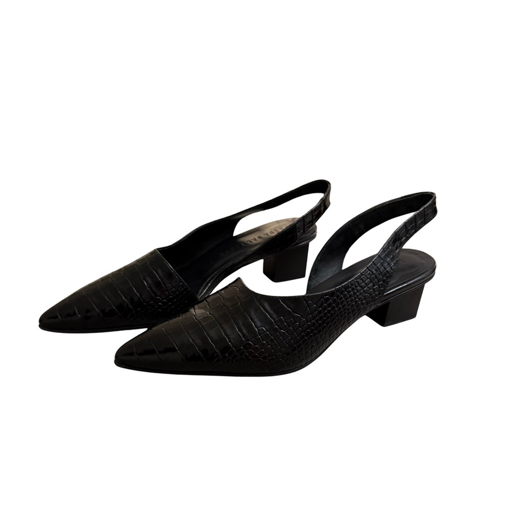 Freida Salvador Merigold Elegant Black Slingback Women's Shoes_